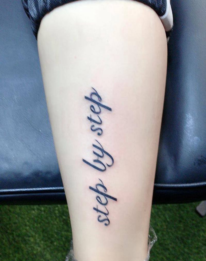 椰子树And字母纹身图片_New School纹身图案