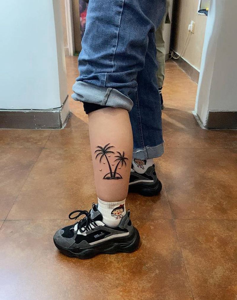 原创作品纹身图片_腿部纹身图案