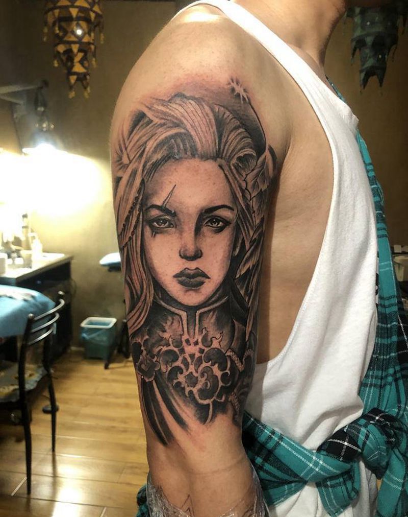 欧美风格纹身图片_手臂纹身图案