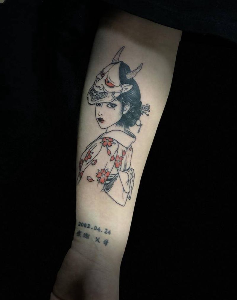 富江纹身图片_手臂富江纹身图案