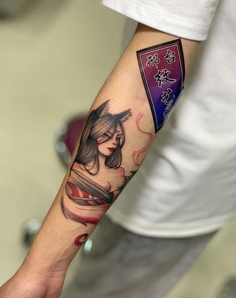 插画风纹身图片_手臂手部插画风纹身纹身图案