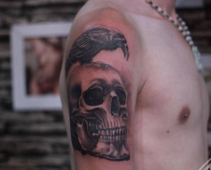 敢死队纹身图片_手臂成品欧美写实人物鬼神静物原创宗教纹身图案