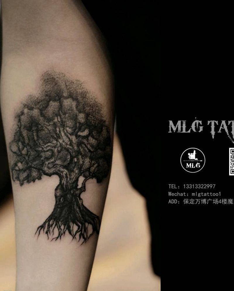 树纹身图片