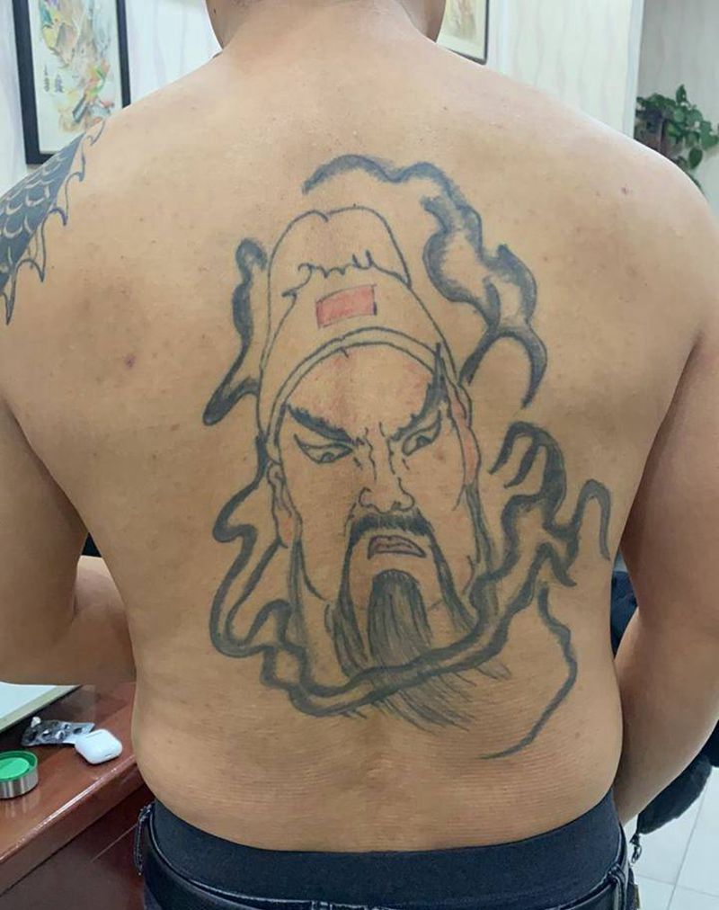 遮盖满背纹身图片_背部纹身图案