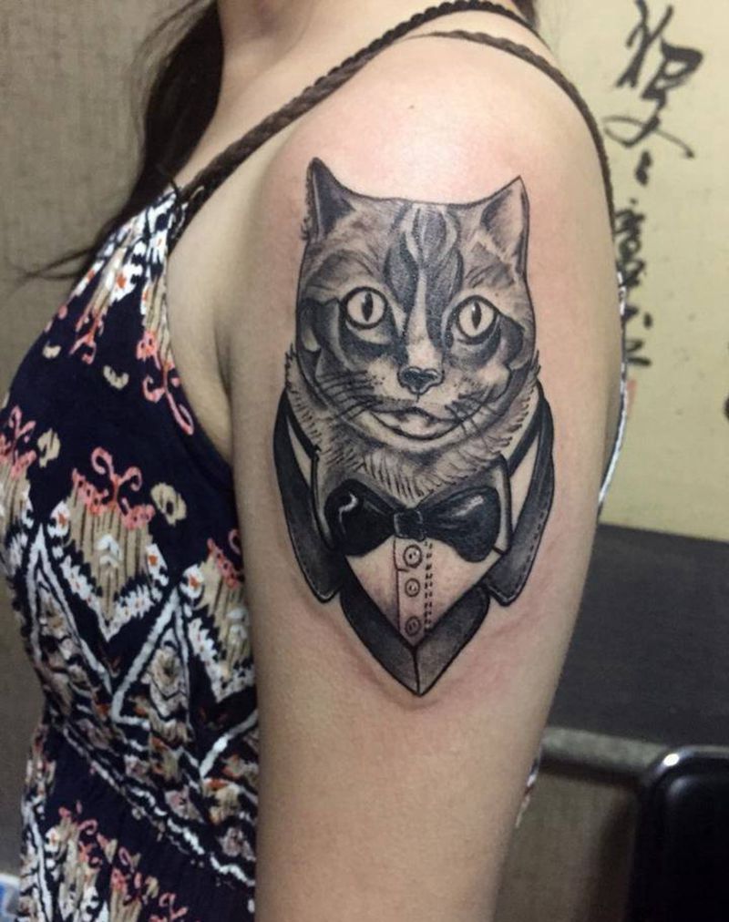 喵先生小清新！纹身图片