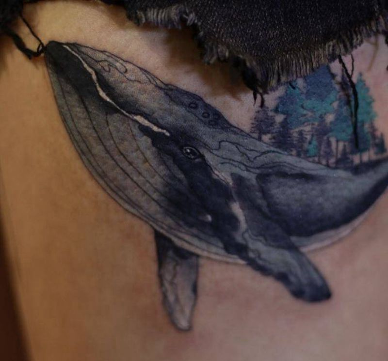 高级灰纹身图片