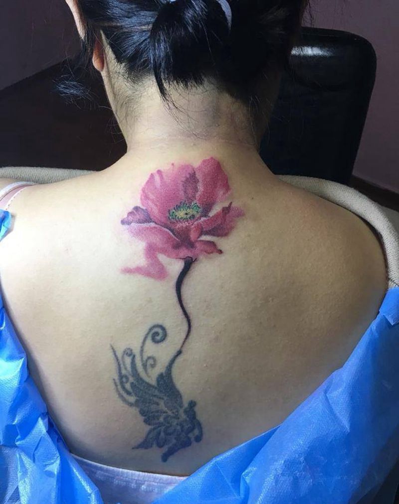 罂粟花纹身图片