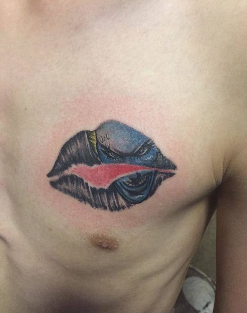 恶魔之吻！纹身图片