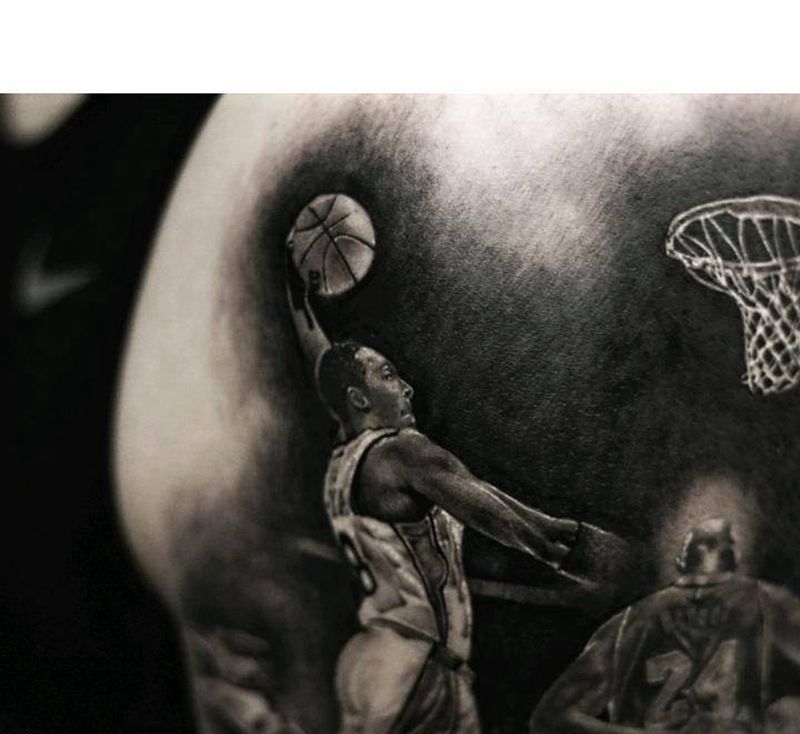 写实作品  科比纹身图片_手臂欧美写实图腾纹身图案