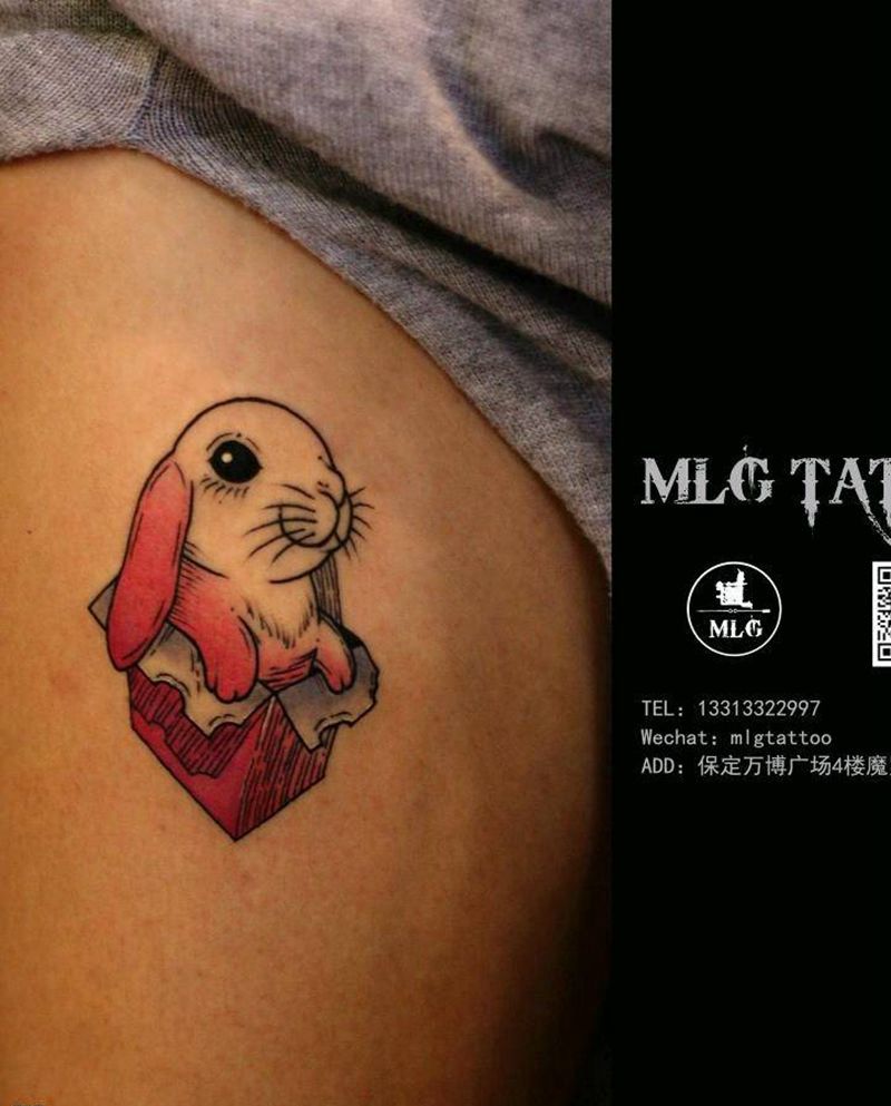 小兔子纹身图片