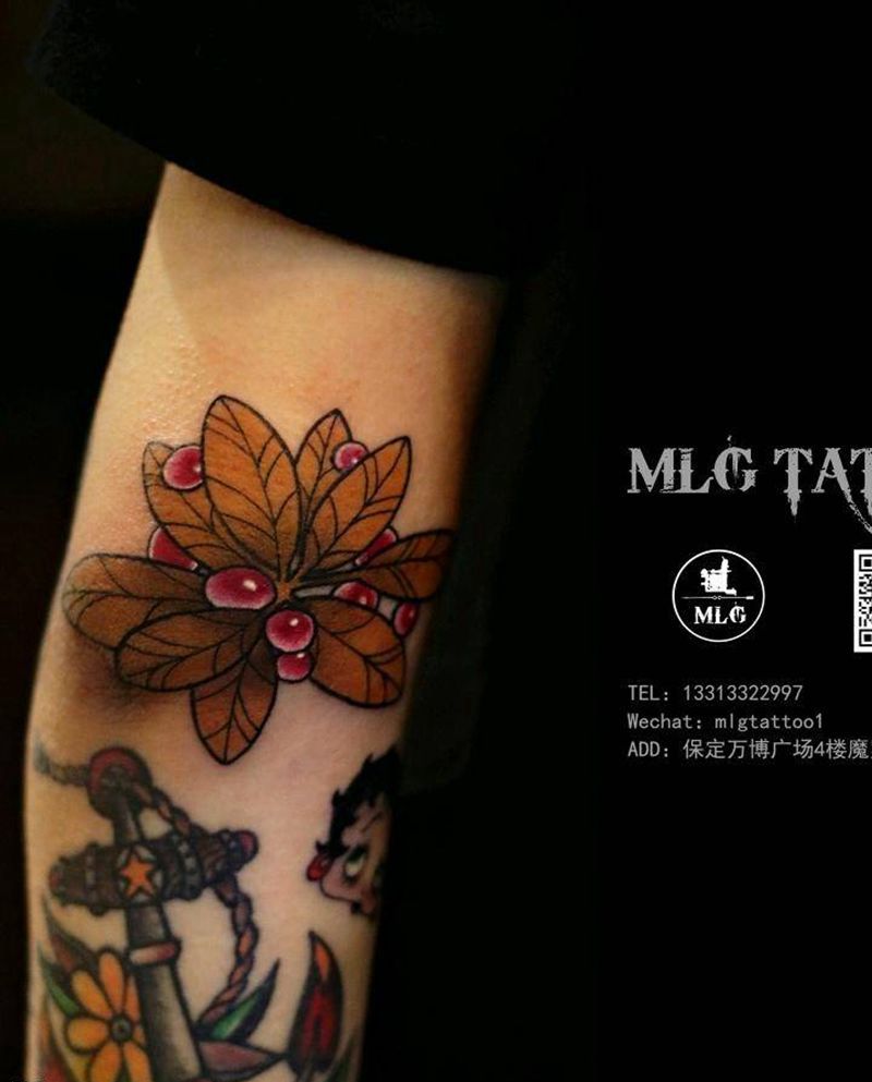 卡通花臂拼接纹身图片_手臂Old SchoolNew School纹身图案