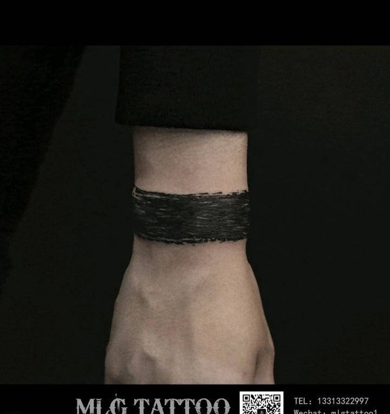 手环纹身图片_手臂图腾纹身图案