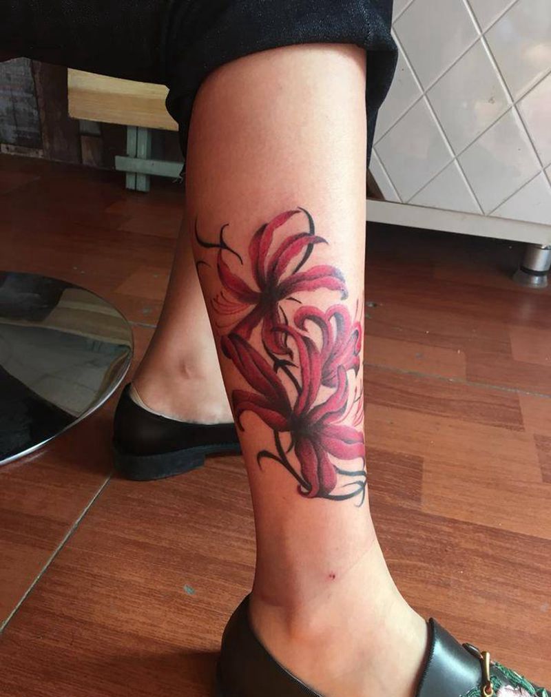 彼岸花纹身图片