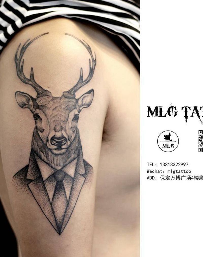 鹿先生纹身图片