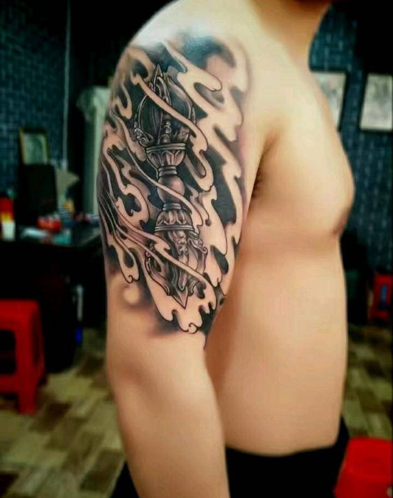 降魔杵纹身图片