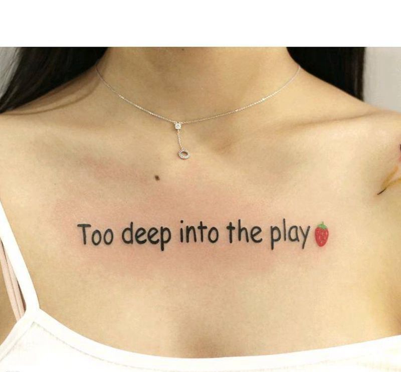 位置超级棒纹身图片_胸部图腾几何纹身图案