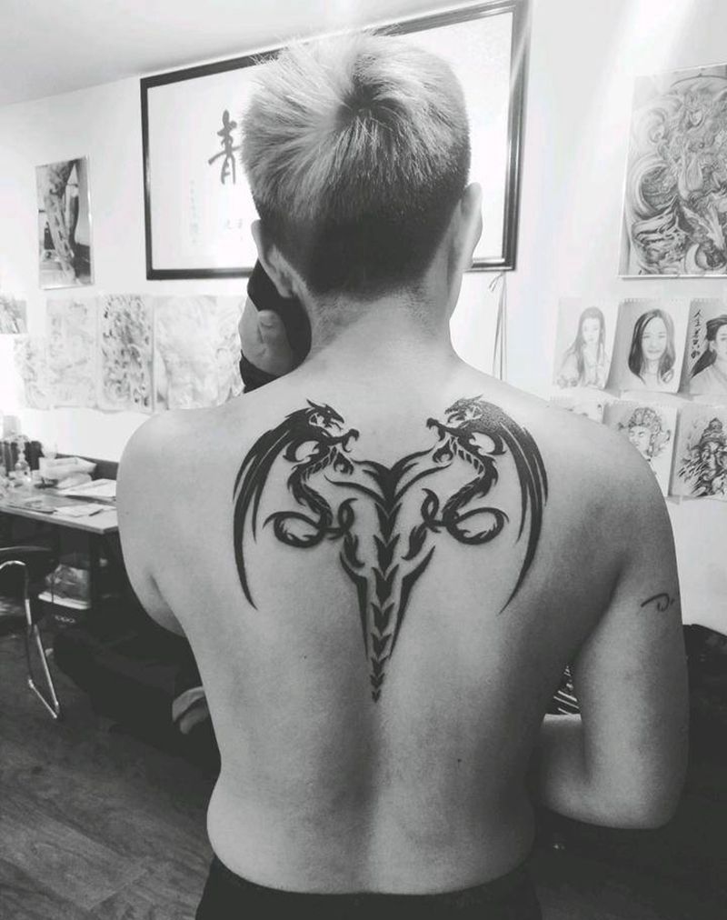 图腾纹身图片_背部图腾纹身图案