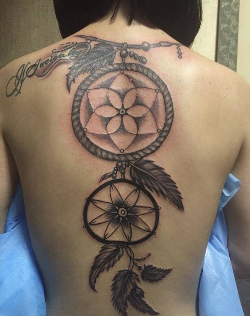 捕梦网！纹身图片