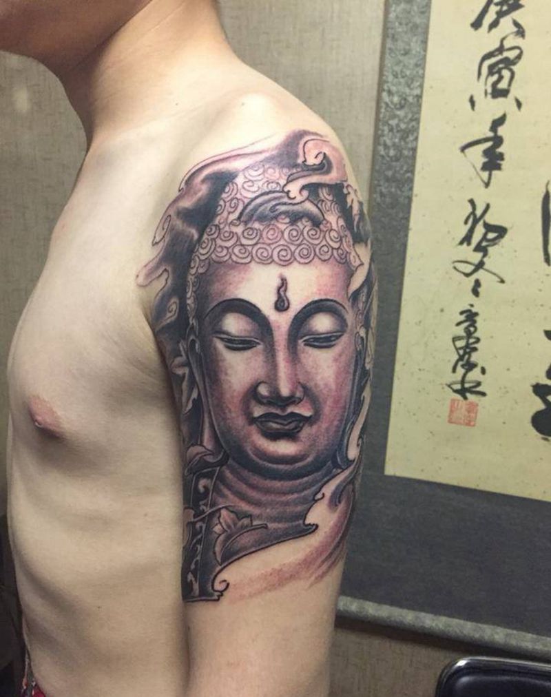 阿弥陀佛未完成！纹身图片