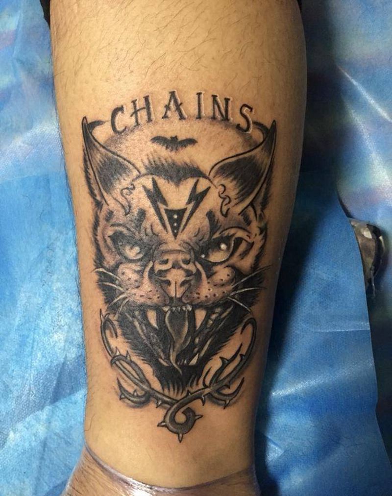 欧美怪咖猫！纹身图片