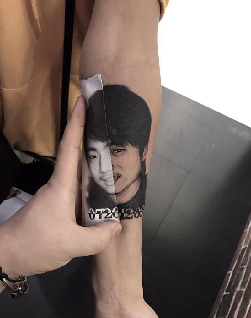 人物肖像纹身图片_成品手臂欧美肖像写实人物原创纹身图案