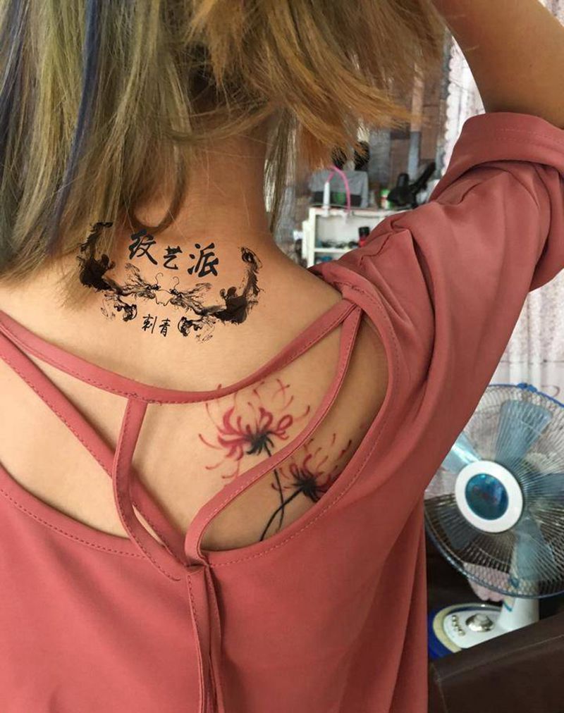 彼岸花纹身图片