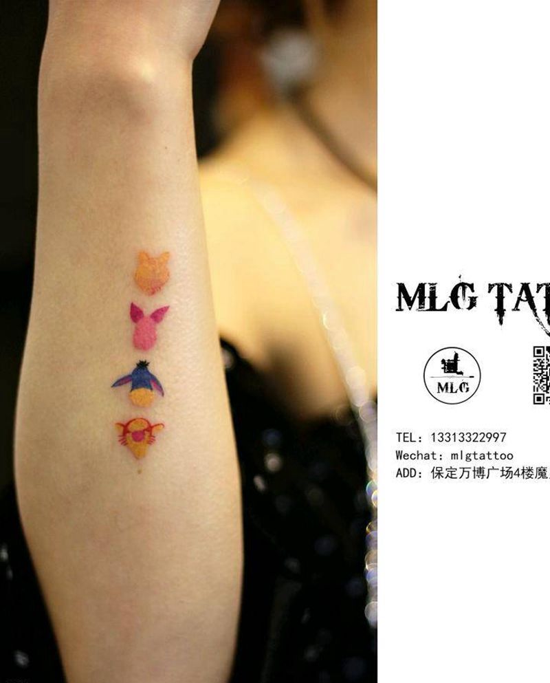 猜猜是哪个动画片纹身图片