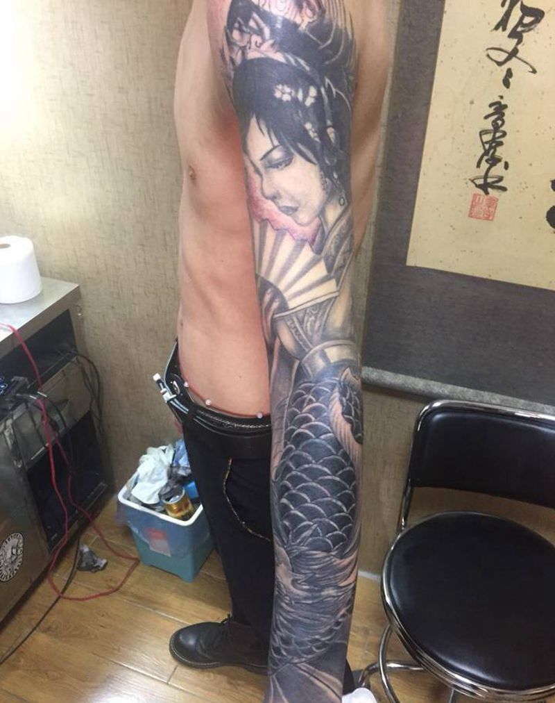 覆盖花臂设计！纹身图片