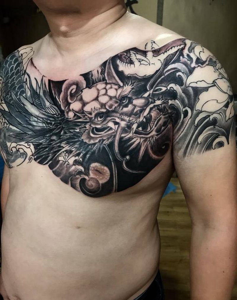 暴力覆盖未完成纹身图片