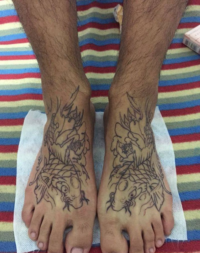 富贵双路纹身图片