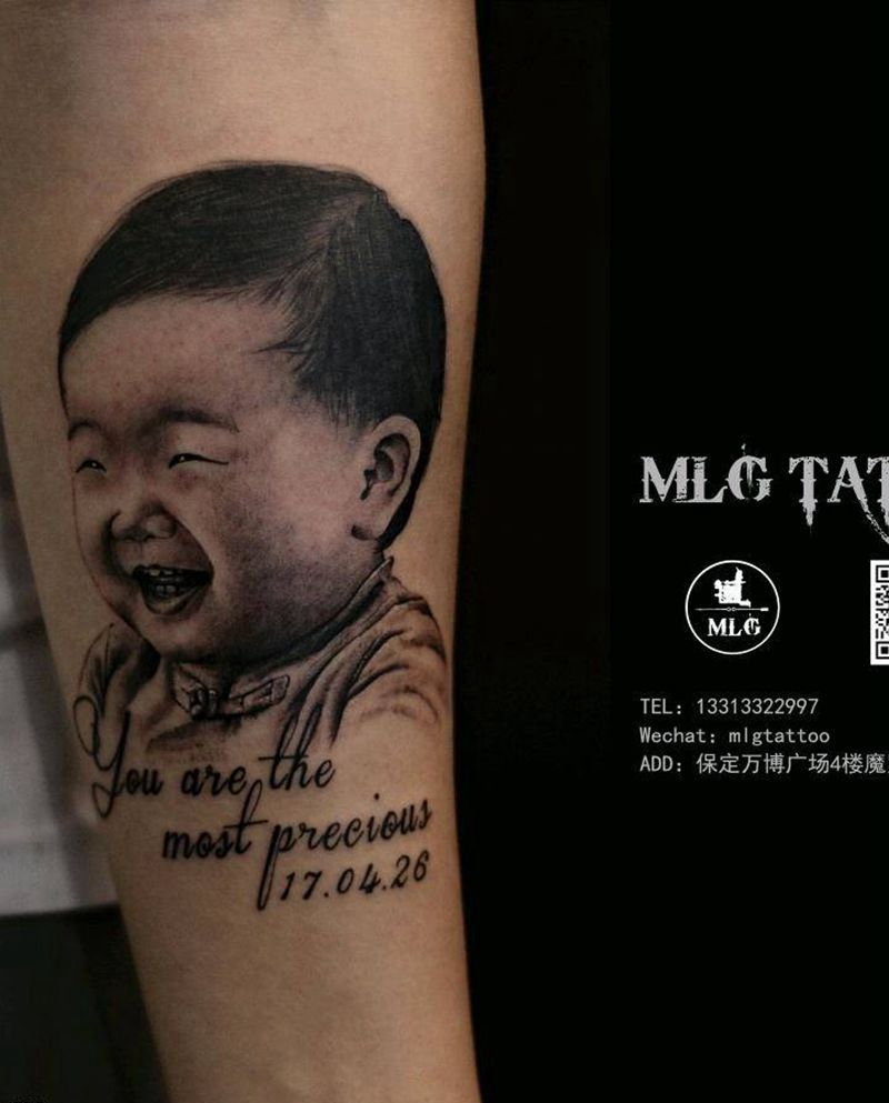 孩子纹身图片
