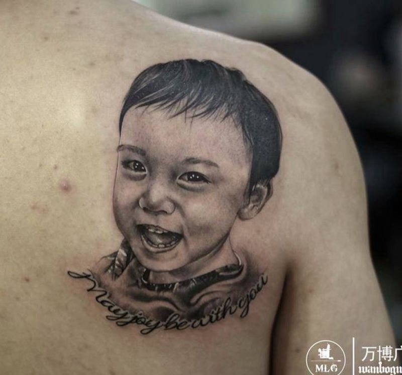 宝宝肖像作品纹身图片