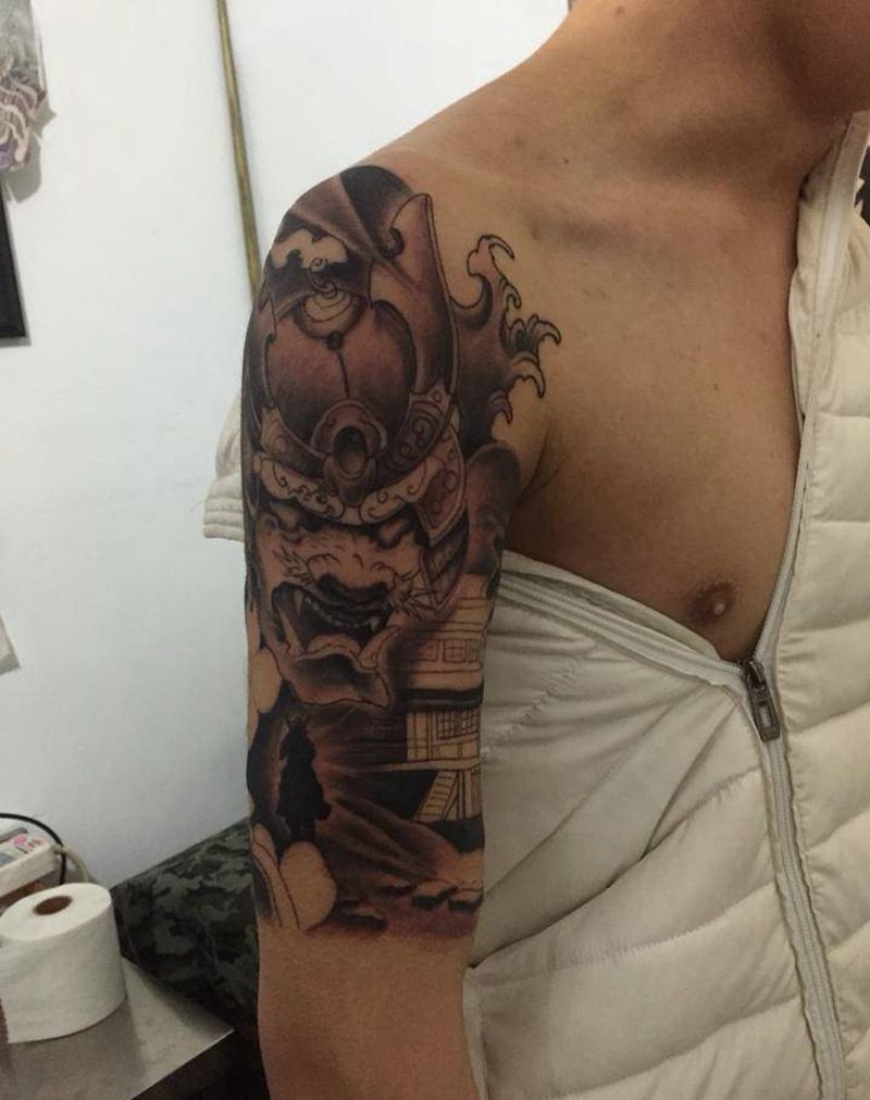 日式武士纹身图片