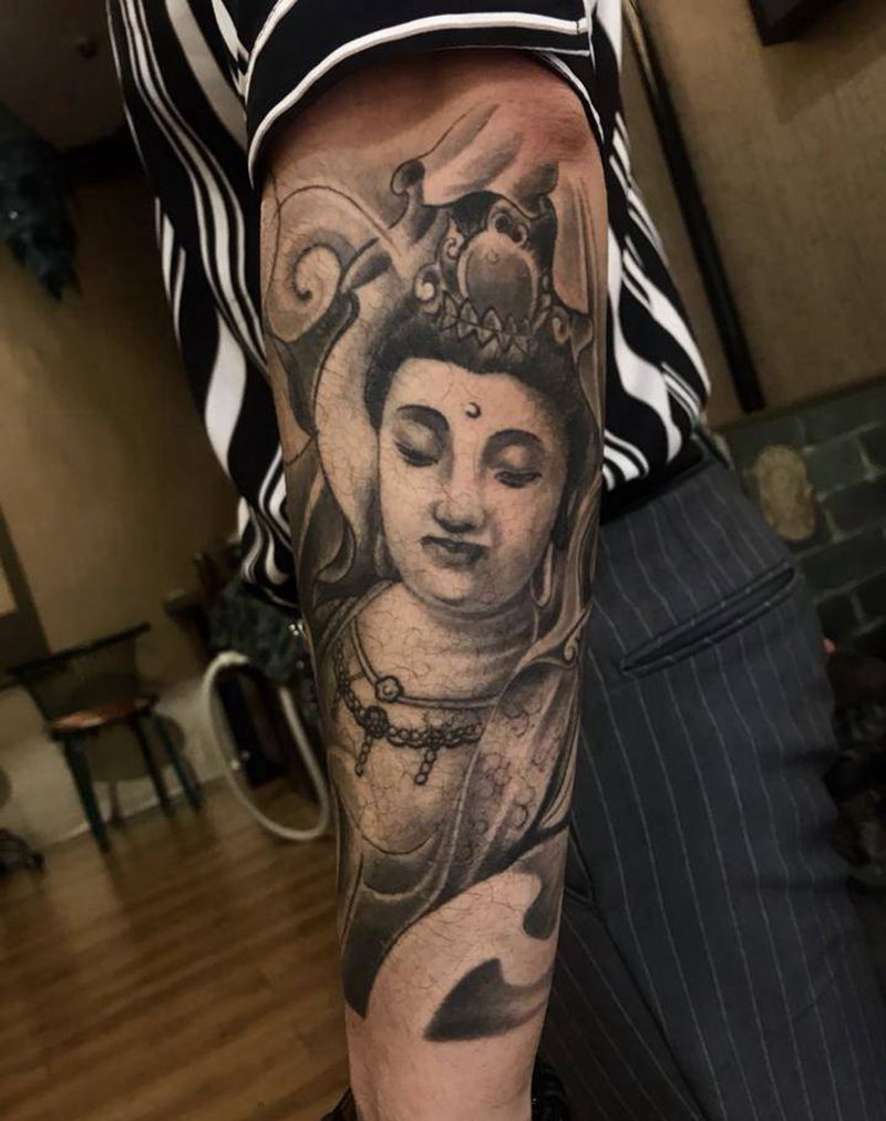 观音大士纹身图片