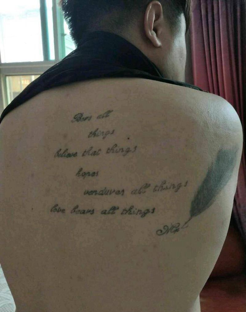 老纹身修改纹身图片