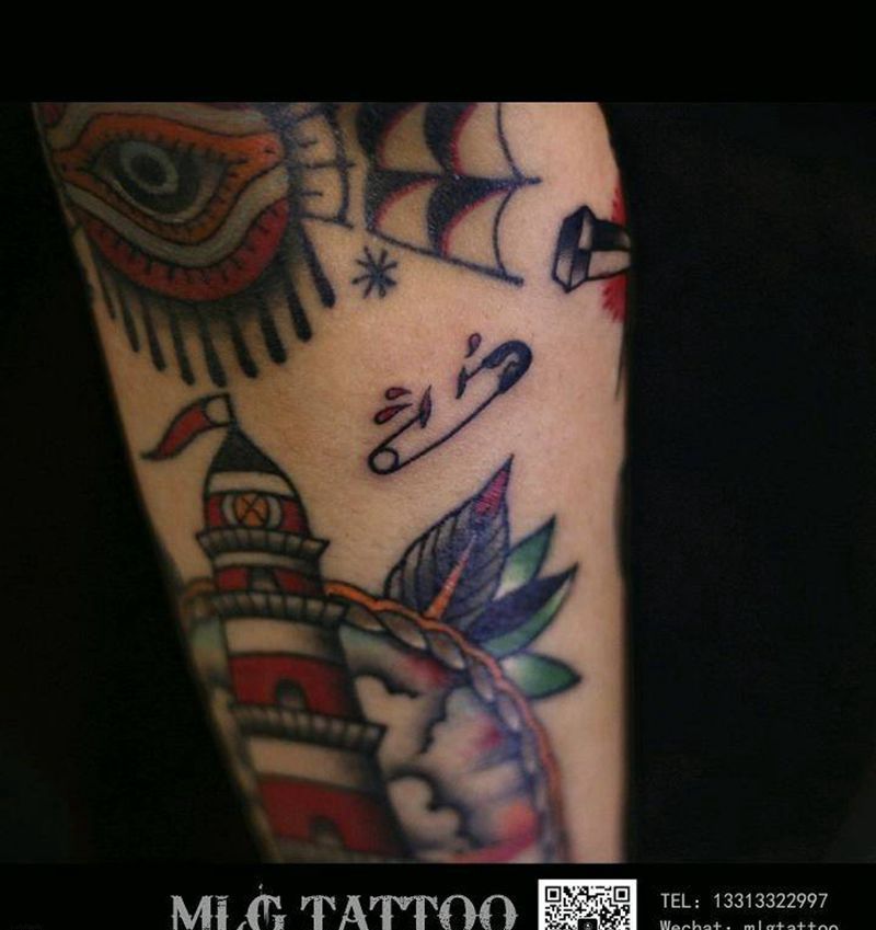 school小图拼接纹身图片