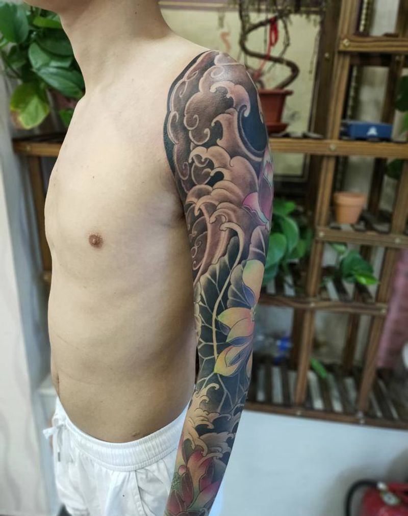 花臂纹身图片_手臂纹身图案