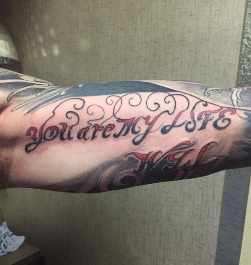 欧美字母纹身图片