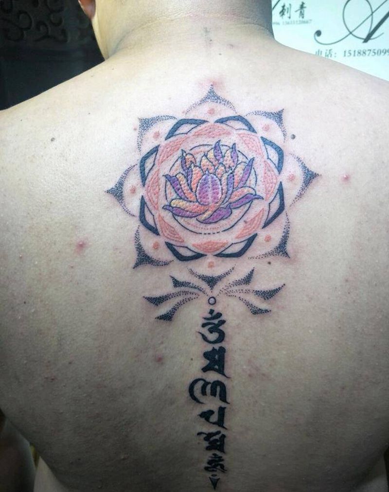 六字真言纹身图片