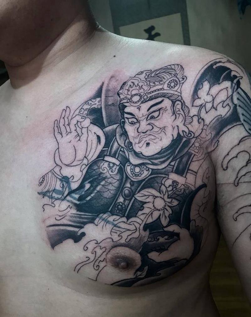 覆盖中(未完成)纹身图片