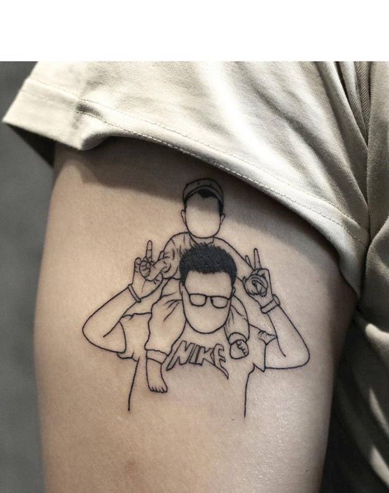 幸福瞬间纹身图片_手臂图腾纹身图案