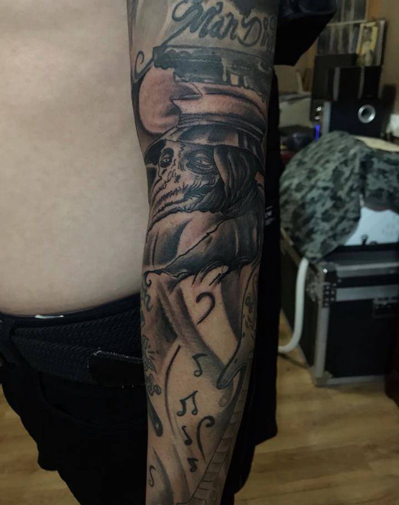 乌鸦人纹身图片