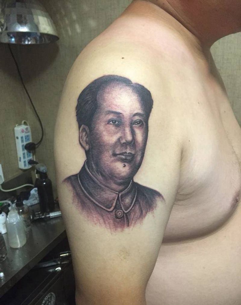 伟人像学习作品纹身图片