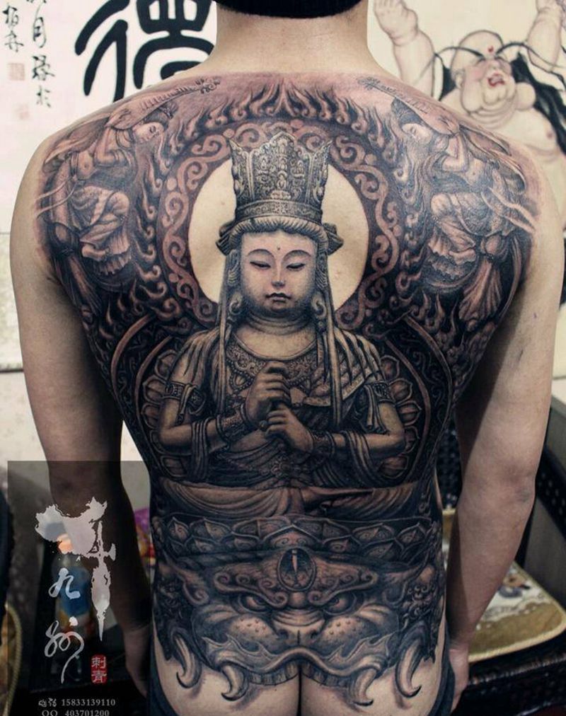 大日如来纹身图片