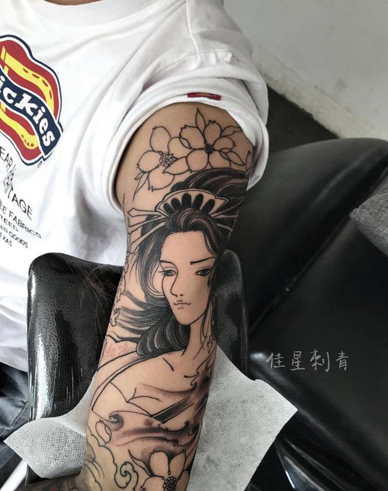 下次喽纹身图片_手臂新传统纹身图案