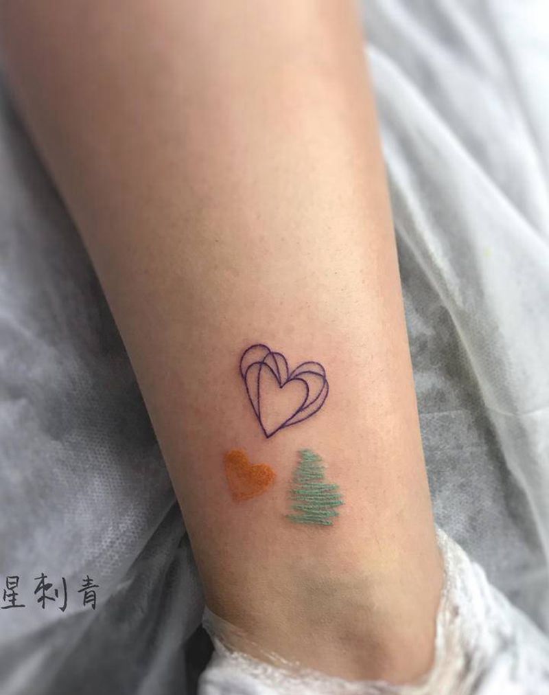 ❤️纹身图片_腿部纹身图案