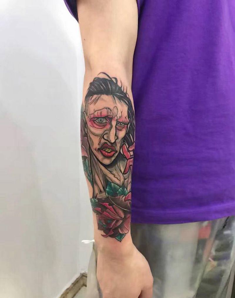 new school纹身图片_手臂New School纹身图案