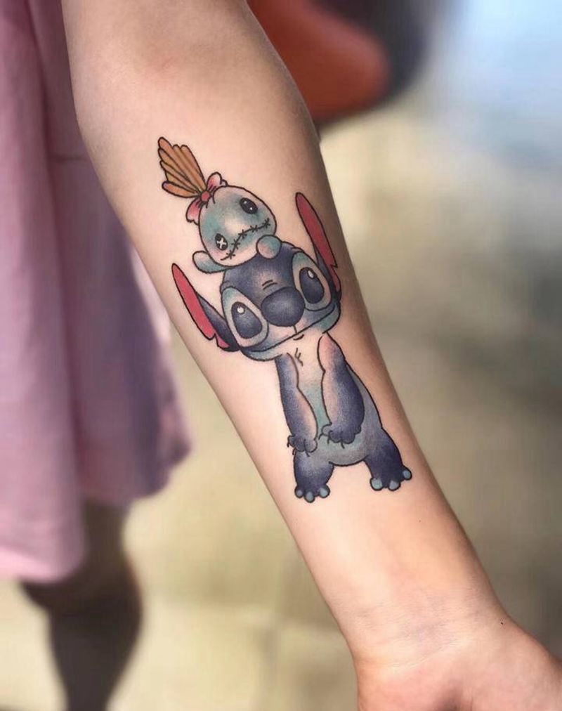 史迪仔纹身图片_手臂纹身图案