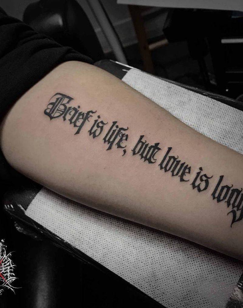 英文纹身图片_手臂纹身图案