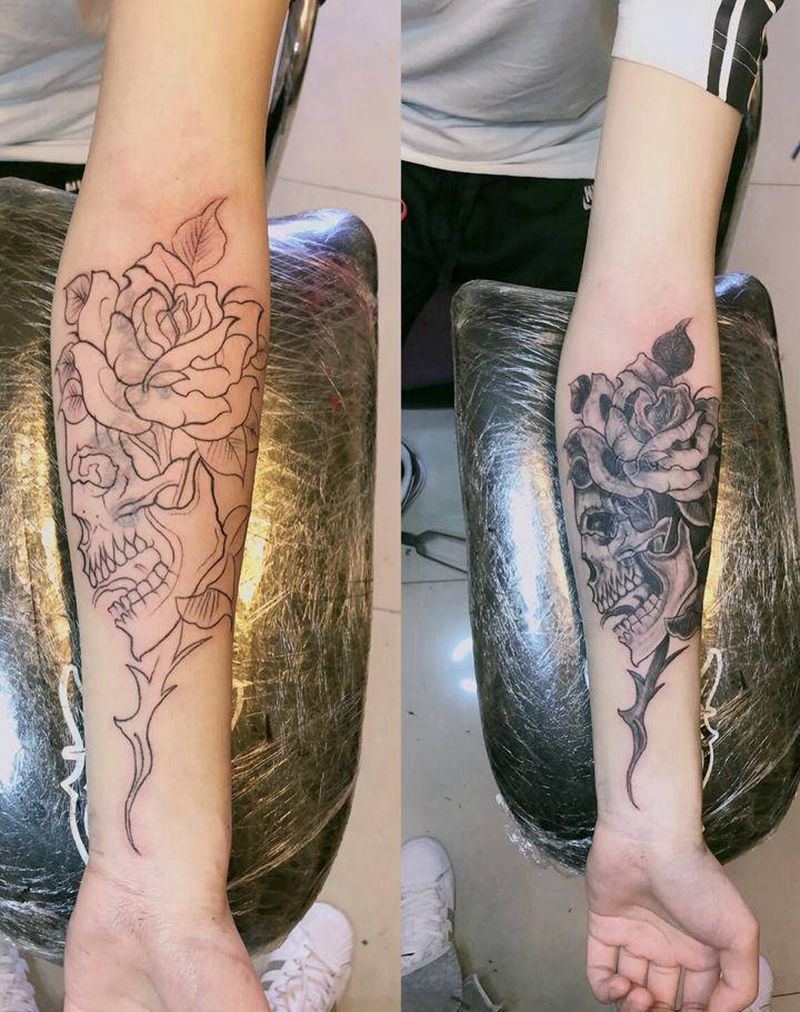 遮盖纹身图片_手臂手部纹身图案